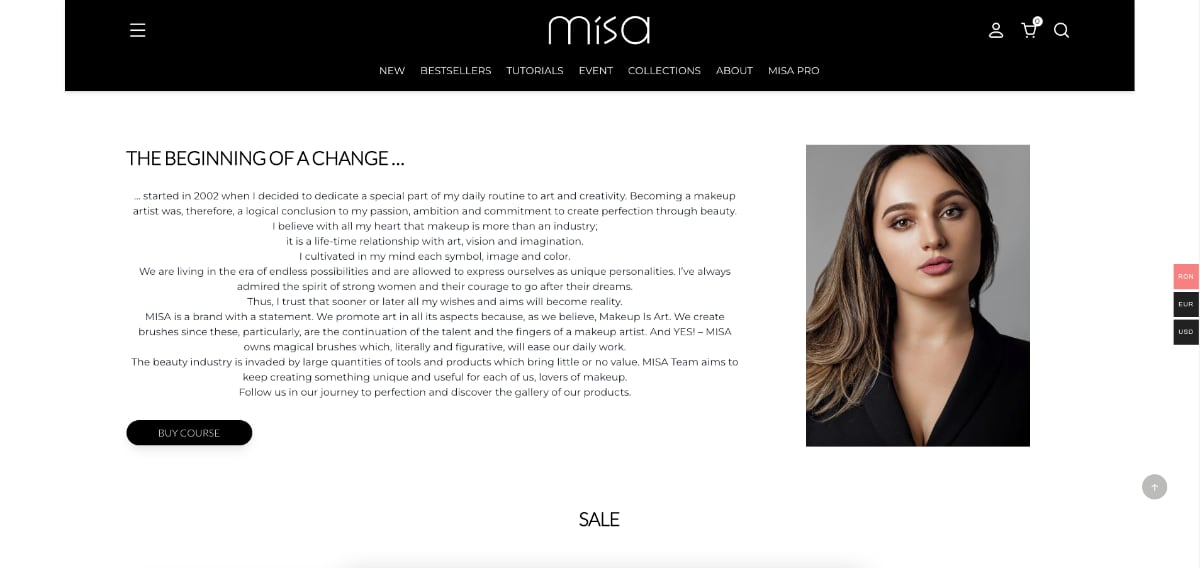 Online store of makeup brushes — Misastore.com 7