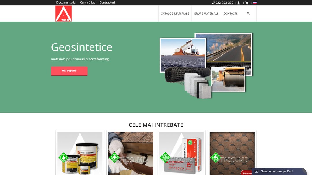 Site - catalog of the company Atiko Plus 2