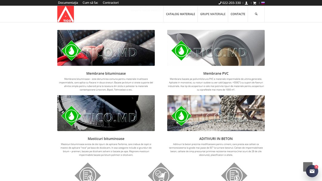Site - catalog of the company Atiko Plus 15
