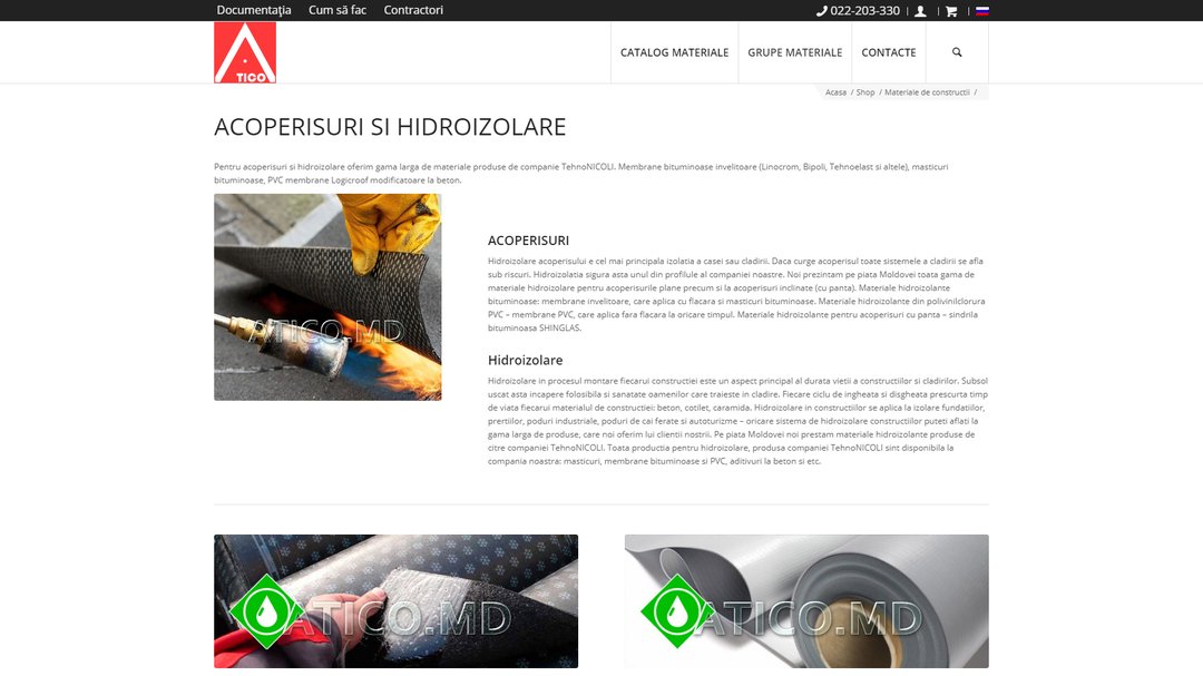 Site - catalog of the company Atiko Plus 14