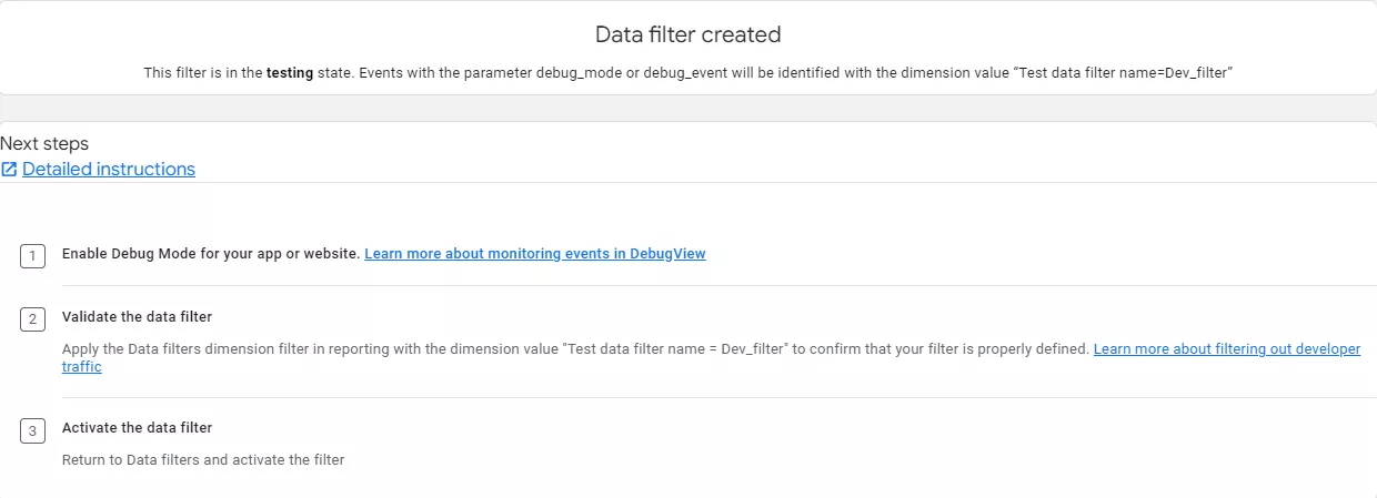 gotovo-filtr-sozdan-na-ekrane-vy-uvidite-sleduusee-uvedomleniepng Фильтры в Google Analytics 4: как их настроить? 28