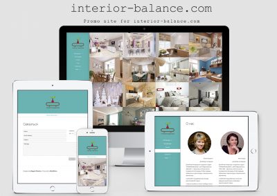 Site web studio de design - Interior Balance