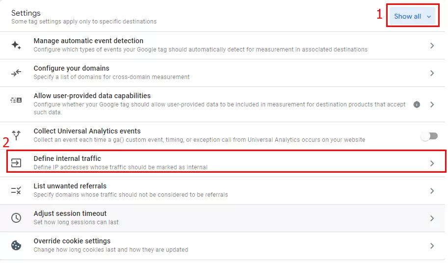 v-poavivsemsa-vypadausem-spiske-kliknite-na-opredelenie-vnutrennego-trafika-2png Фильтры в Google Analytics 4: как их настроить? 12