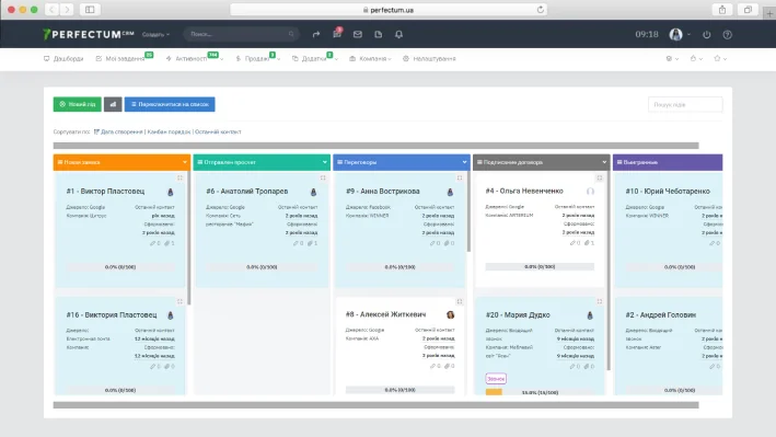 Внедрение Perfectum CRM+ERP 7
