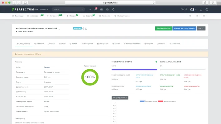 Внедрение Perfectum CRM+ERP 10