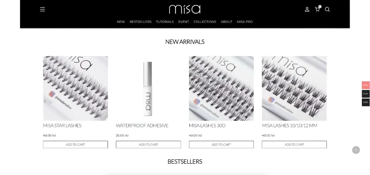 Online store of makeup brushes — Misastore.com 5