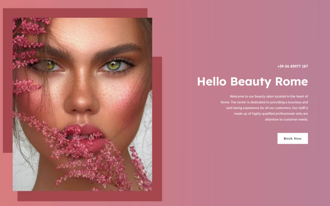 Gözəllik salonu üçün internet saytının yaradılması – hellobeautyroma.it