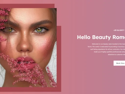 Crearea site-ului pentru un salon de frumusețe – hellobeautyroma.it