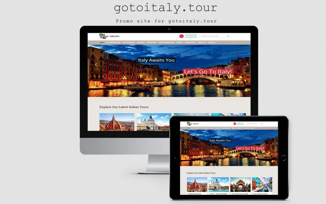 Site de călătorie - Accesați Italy Tours