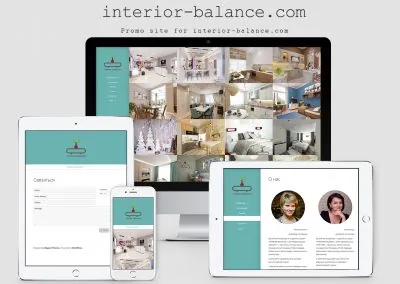 Site web studio de design - Interior Balance