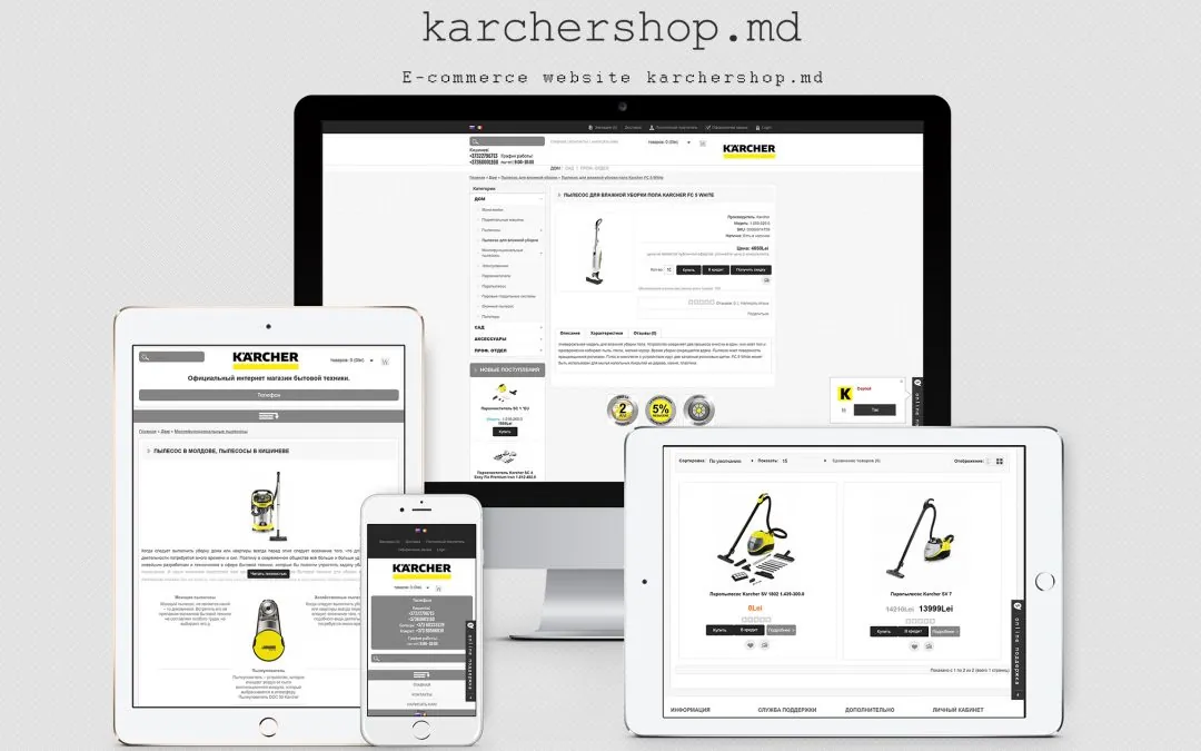 Online store - Karcher Moldova