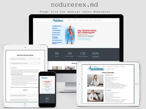 Сайт медицинского центра — Nodurerex