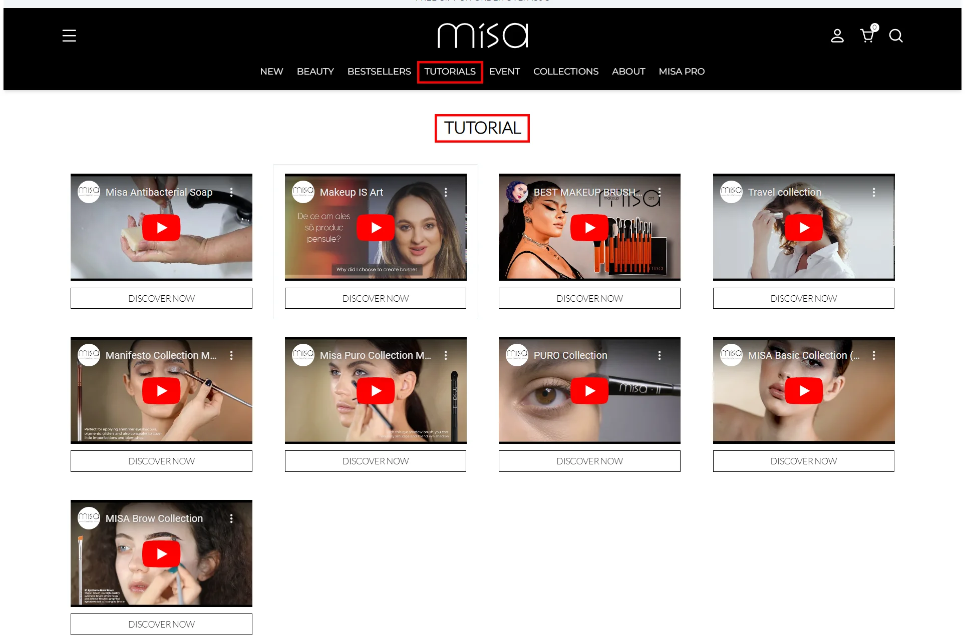Online store of makeup brushes - Misastore.com 6